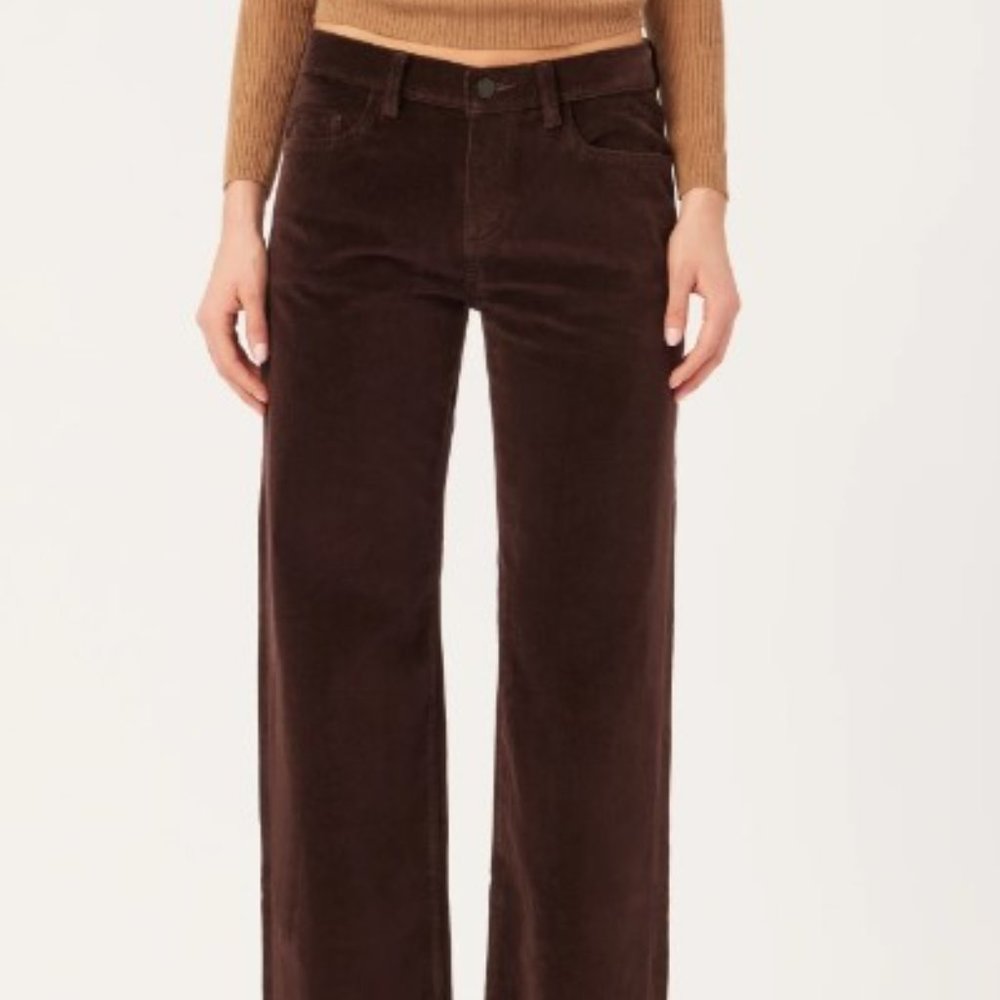 NWT DL1961 Drue Straight Low Rise Vintage 32" - Dark Mocha
